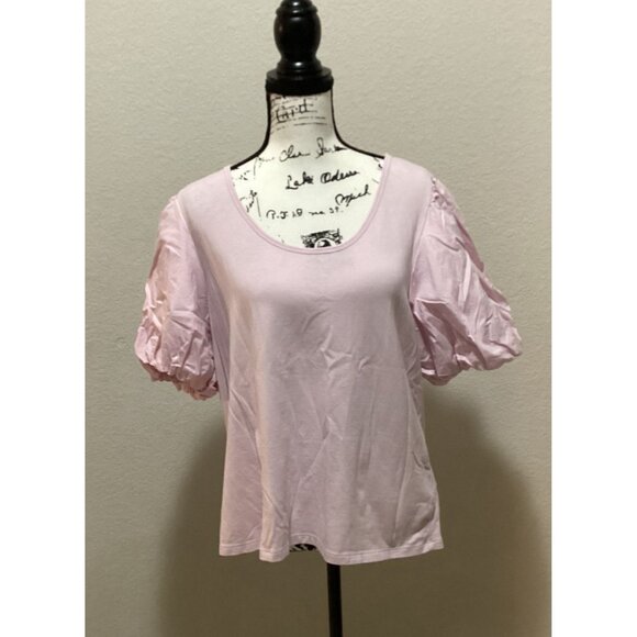 Old Navy Women's Light Pink Puff Sleeve Top Size XXL - Picture 1 of 6